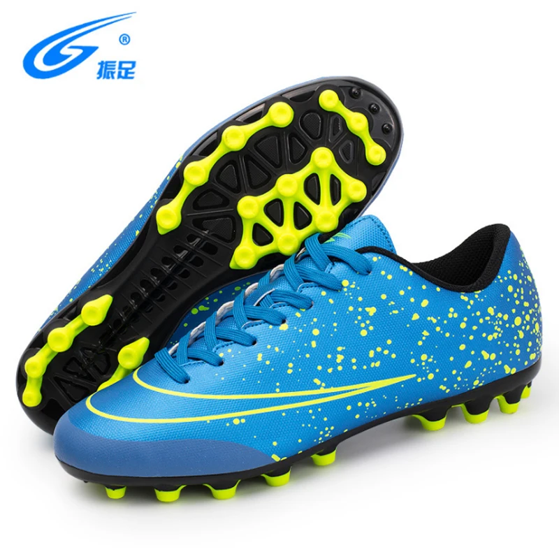 ZHENZU Professional Men Soccer Shoes AG Outdoor Cleats Kids Original