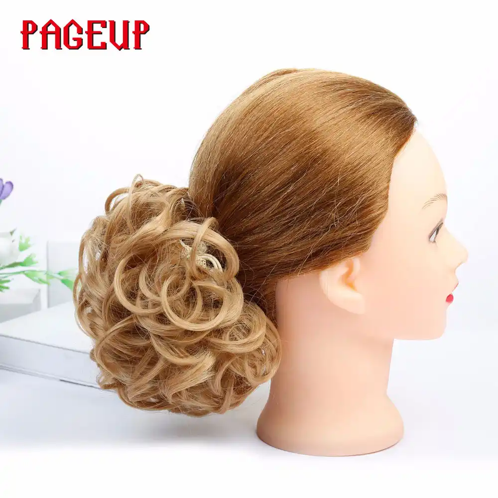 Pageup Synthetic Hair Big Bun Chignon Elastic Comb Clips In Hair