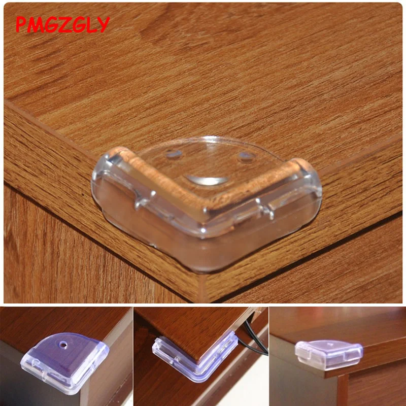 4pcs Anti-collision Transparent Protector Cover Desk Furniture Edge Corner Guards Kids Baby Table Corner Guards Child Safety