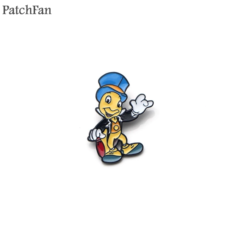 Patchfan Джимини крикет цинка шпильки para рюкзак гордость Одежда металлическая