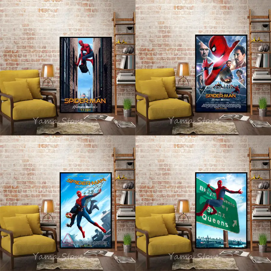 

S381 Spider-Man Homecoming Movie Tom Holland Superhero Hot Wall Art Painting Print On Silk Canvas Poster Home Decoration