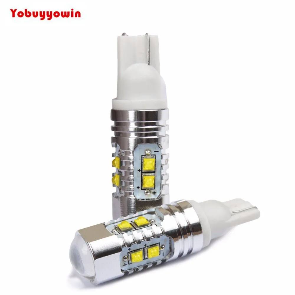 Par Lampada ультра светодиодные Pingo T10 W5w Cree чипы 50w Forte Body farolete (фонарь Dianteira) Re Seta Freio luz de
