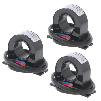 

3 Pcs/Set Mini 50A/5A 100A/5A AC Current Transformers CTs 0.5 Class Resin Epoxy Black Electricity Measurement