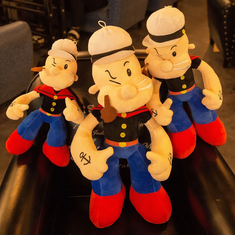 

Creative New Style Popeye Dolls Stuffed Plush Doll Cotton Tv and Movie Character Anime Plush Popeye Kids Toys for Children Gift