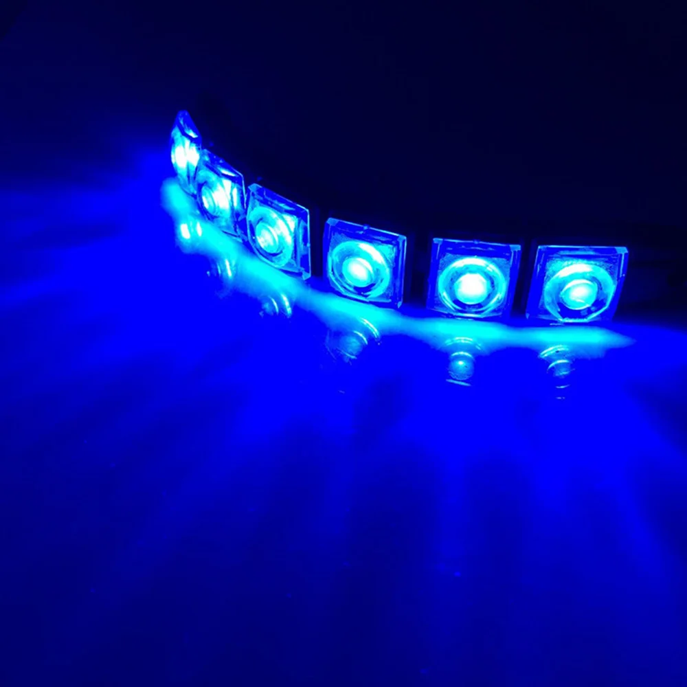 1 шт Автомобильные фары дневного света светильник DRL авто гибкий Светодиодные ленты вождения светильник стайлинга автомобилей Дневной светильник противотуманной фары Дневные ходовые огни 12V белый светло-голубой