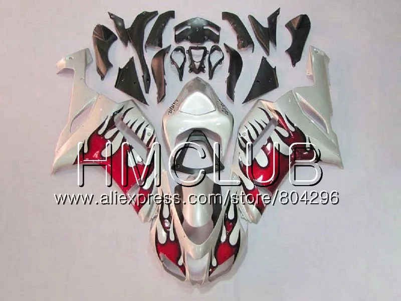 White frame Body For KAWASAKI NINJA ZX 6R 6 R 600CC ZX-636 ZX636 07 08 16HM.15 ZX600 ZX6R 07 08 ZX 636 ZX-6R 2007 2008 Fairing - Цвет: No. 6