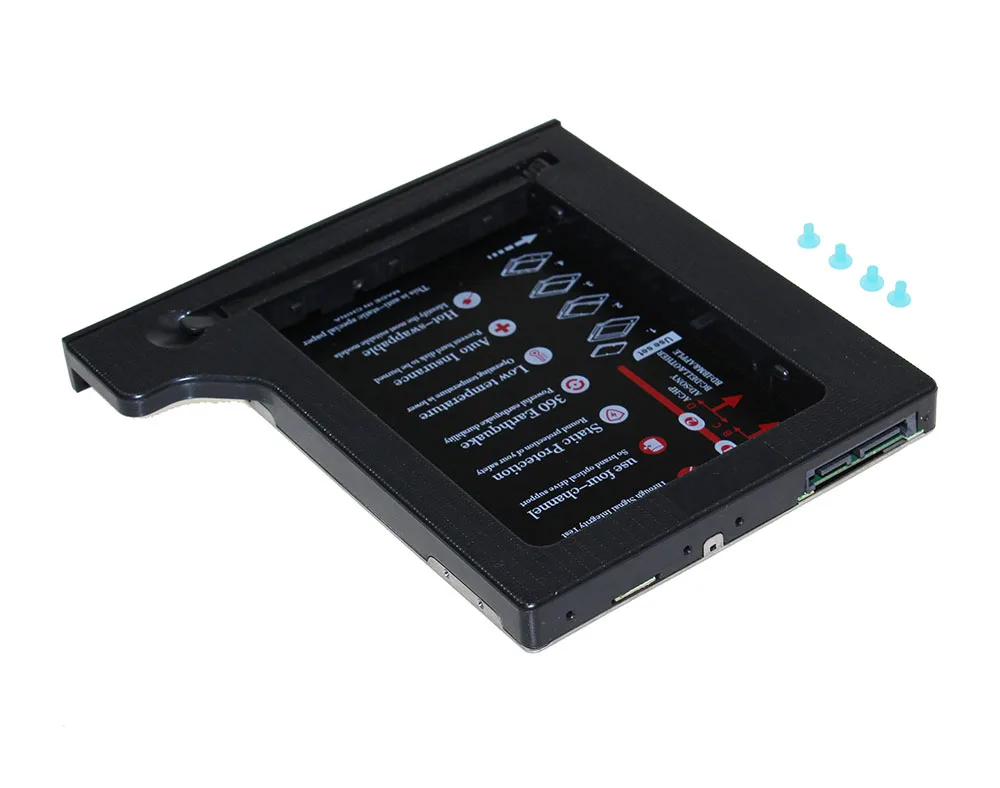 Горячая Распродажа жесткий диск 1ТБ 2nd HDD Caddy 9 5 мм SATA 3 0 SSD чехол для ноутбука CD ROM