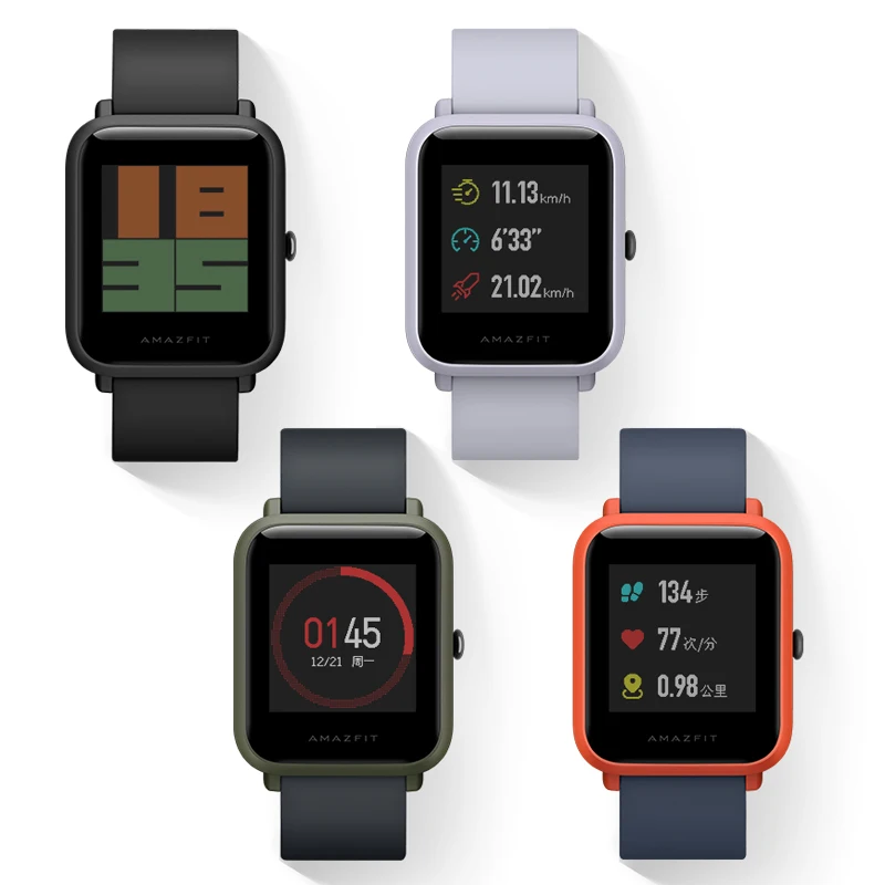 Huami Amazfit Bip Смарт часы [русский] Спортивные темп Bluetooth 4.0 GPS смарт сердечного ритма 45