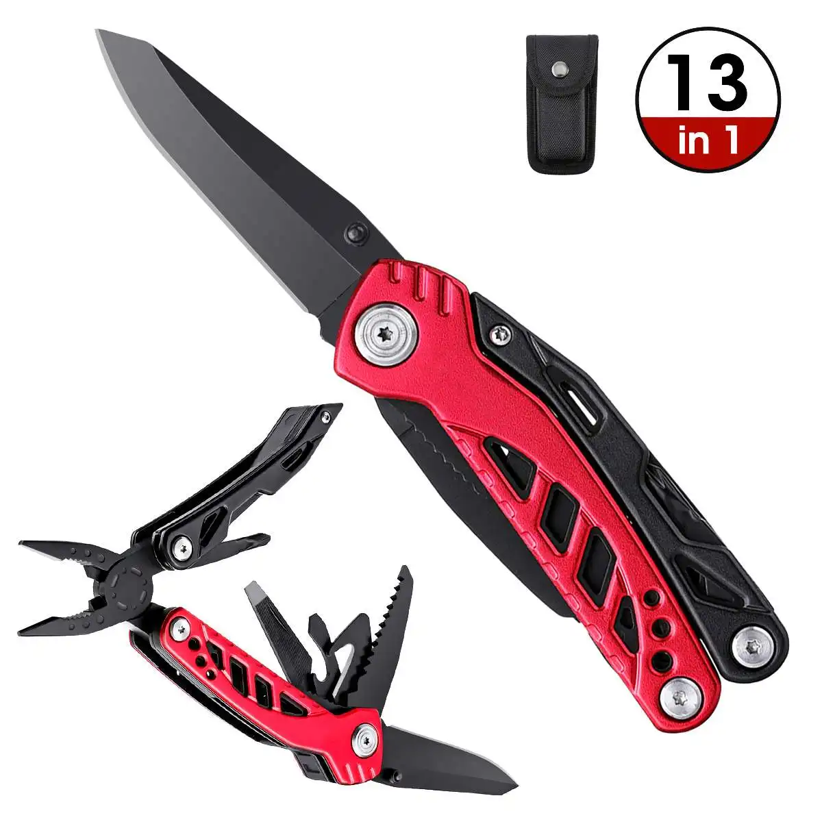 Multitool GHK-LP91 13 em 1 dobrável-faca cozinha