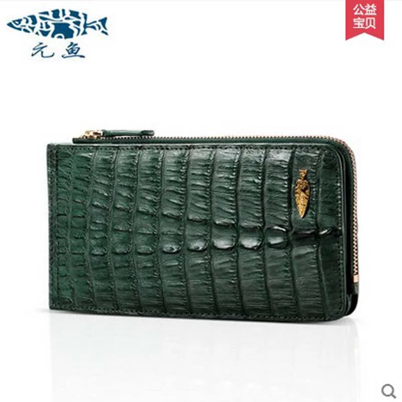 

yuanyu Real crocodile handbag card package more screens leather hand bag hand caught the new hand bag long purse