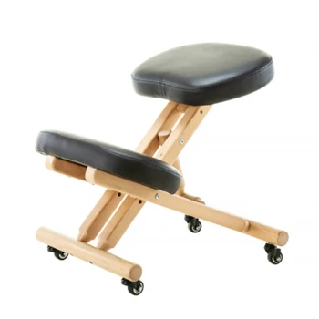 

Children Correct Sitting Chair Solid Wood Folding Lifting Student Learning Chair Simple Kneeling Chair Posture Correction Chair