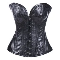 Women waist training corsets with steel boning corset tops lace up  sexy lingerie corset set leather sexy corset dress