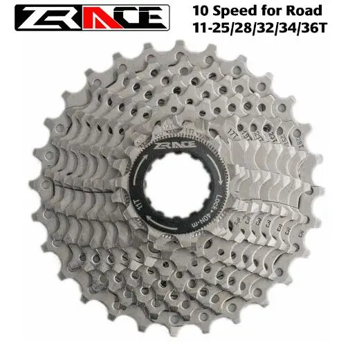 Zracing велосипедная кассета 10 скоростной Дорожный/MTB велосипед freewheel 11 25 T/28 T/32 T/34 T/36 T