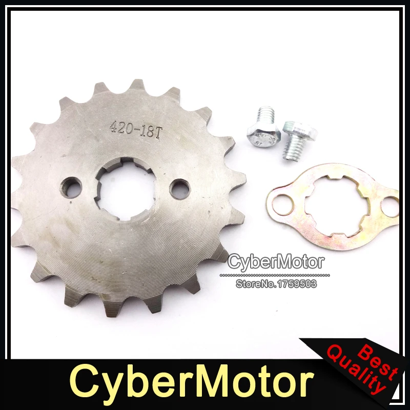 ATV 420 18 Tooth 20mm Front Engine Chain Sprocket Gear For 50cc 160cc