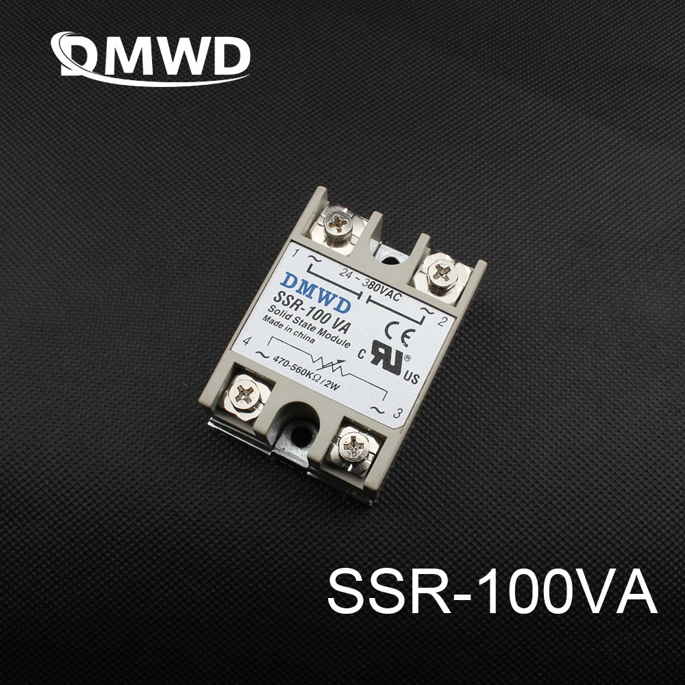 

1pcs solid state relay SSR-100VA 100A 500K ohm TO 24-380V AC SSR 100VA relay solid state Resistance Regulator