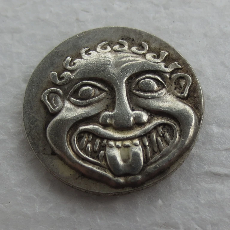 

G(21)Greek Silver Coin, THRACE AR Tetradrachm gorgona Copy Coin High Qulaity
