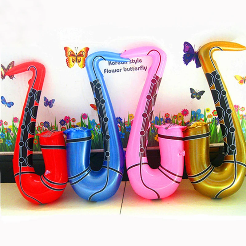 

1 Piece 75CM Inflatable Sax Saxophone Musical Instrument Toy Fancy Dress Party Props Toys Random Color Fun Shape Kids Toys