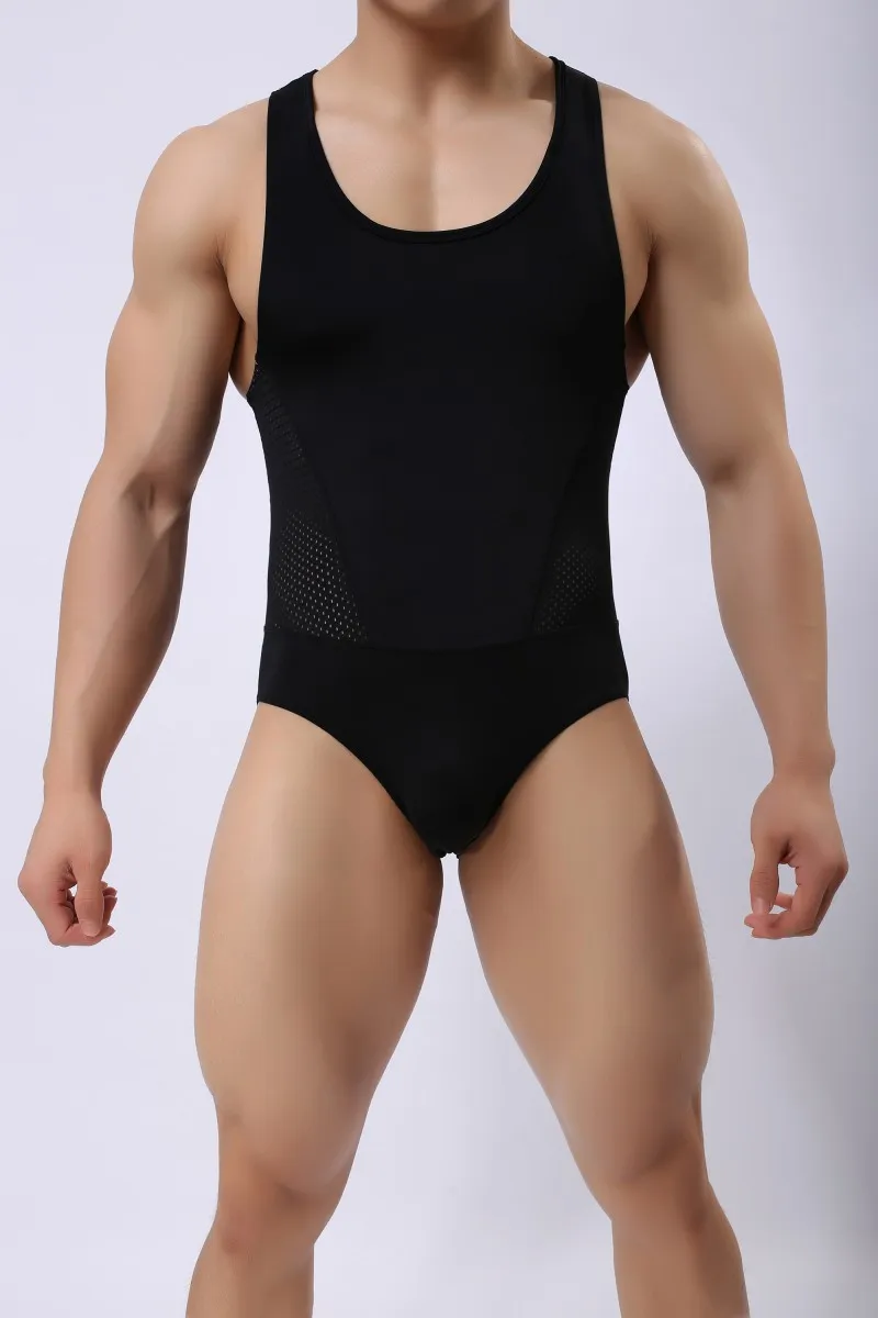 Спандекс, мужское нижнее белье для тренировок, фитнеса, похудения, для мужчин, дышащие, без рукавов, боди для борьбы, потеря веса