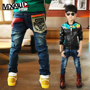 Розничная высококачественные детские весенние штаны джинсы для маленьких мальчиков и девочек детские джинсы для мальчиков повседневные джинсовые брюки одежда для детей дошкольного возраста на 3–12 лет - Цвет: A