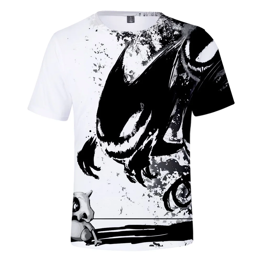 

Z&Y 3-20Y 2019 New Summer Clothes Pokemon Go T Shirts 3D Full Pikachu Printing Teenagers Boys Short Sleeve T-shirt Casual Tops