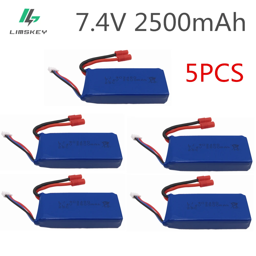 

Литий-Полимерный Аккумулятор 7,4 в 2500 мАч для Syma X8C X8W X8G X8 Запчасти для радиоуправляемых квадрокоптеров 7,4 В 903480 аккумулятор для игрушек литий-полимерный аккумулятор высокой емкости