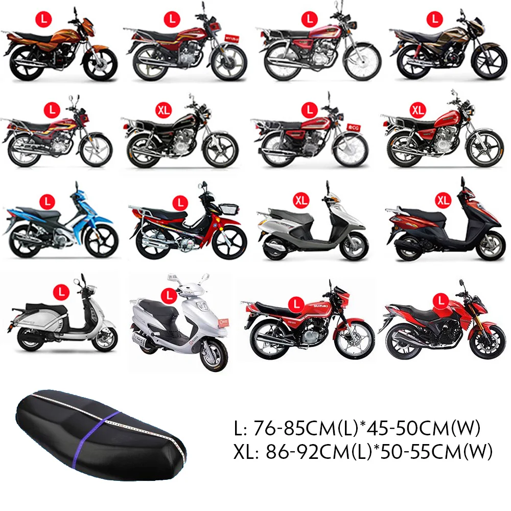 Motorcycle Seat Cover Waterproof Heat Shield Cooling Summber Motorbike Scooter Accessory M/L/XL for Honda Ducati Aprilia KTM -