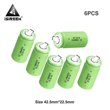 

1.2V 2000mAh SC Ni-CD Rechargeable Battery Cells DIY Battery Packs Subc Ni CD Accumulator Electric Candle Light Flashlight Toys