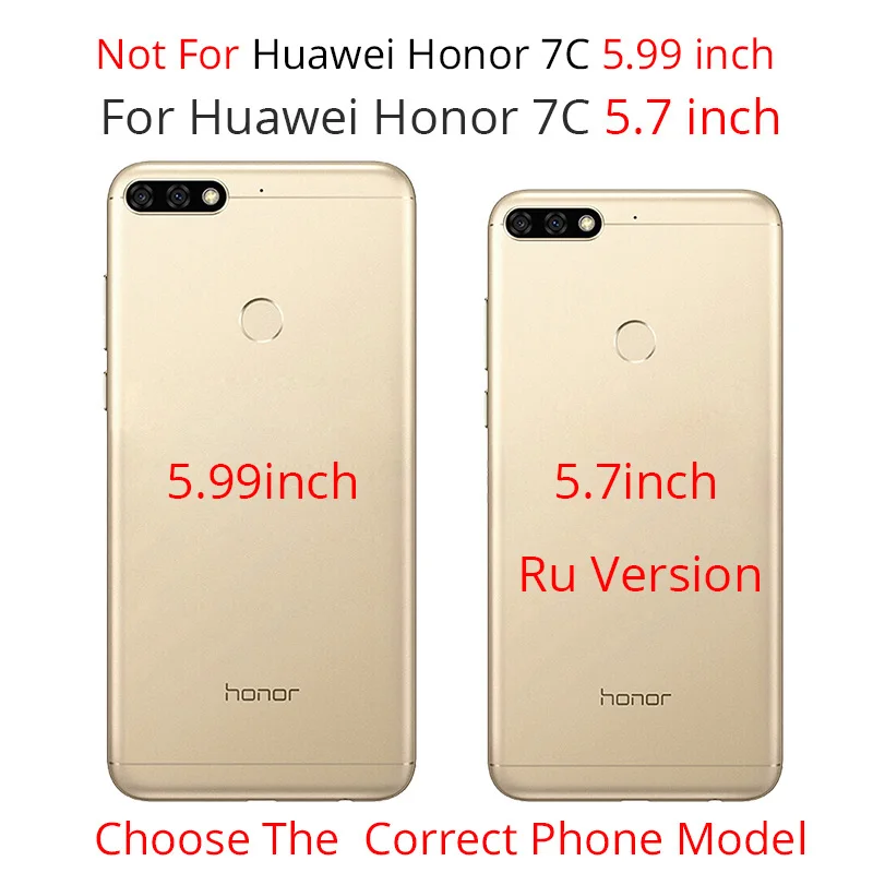 لهواوي الشرف 7C الروسية النسخة حالة غطاء الشرف 7C الساحرة سيليكون الهاتف الحالات لهواوي الشرف 7 C AUM-L41 fundas 5.7\
