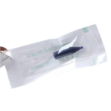 100 шт. бровей татуировки Советы пластик гигантский Солнечный Золотая Роза ГУП иглы шапки для перманентного макияж Татуировка для губ и бровей