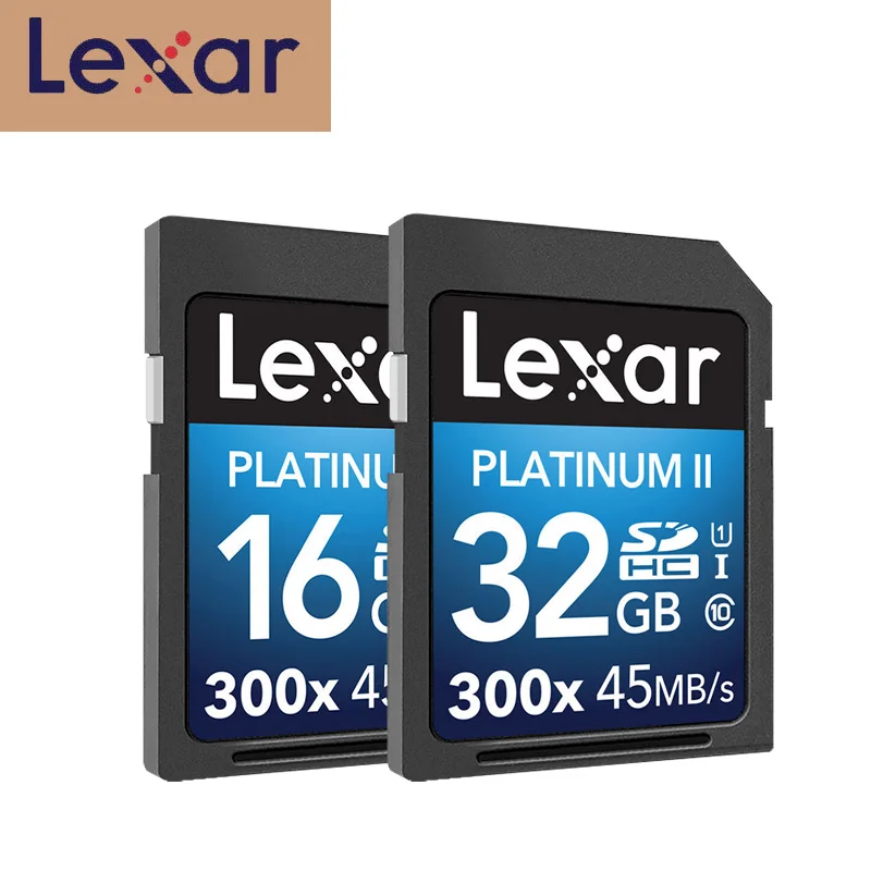 Оригинальная флеш-карта Lexar SD 300x16 GB 32GB SDHC 45 МБ/с. карта памяти cartao de memoria Class 10 U1 USH-I карта памяти для карт камеры