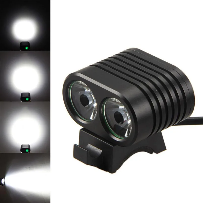 Bike 8000 Lumens Bicycle LED Flashlight Battery Rechargeable 2x T6 LED Headlight Biking Lamp Accessories for Bicycles #2M21 (6)