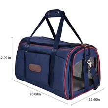 Дышащие уличные сумки для собак и кошек, дорожная Вельветовая цветная сумка-переноска для кошек, разноцветная Сумочка, темно-синяя сумка для домашних животных, переноска для домашних животных