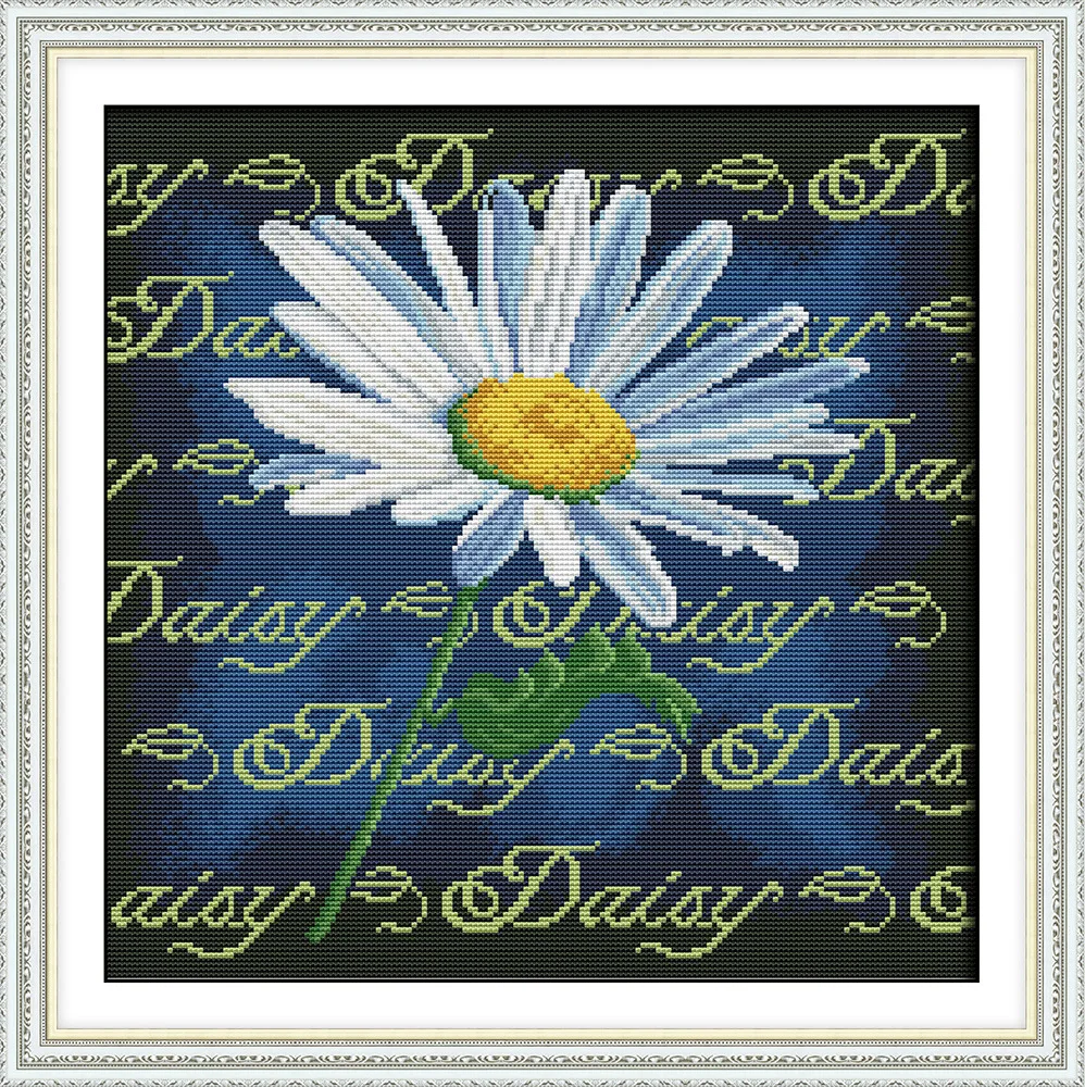 

Joy Sunday The elegant Daisy (2) cross stitch pattern kits handcraft make embroidery with chart