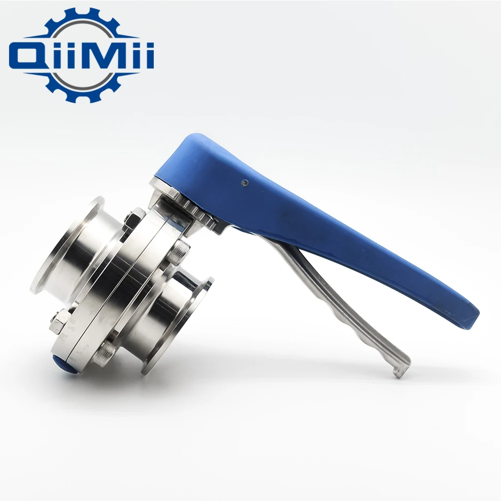 

1" /1-1/2" /2" Stainless Steel Sanitary 1"/1.5"/2 Tri Clamp Butterfly Valve Squeeze Trigger for Homebrew Dairy Product