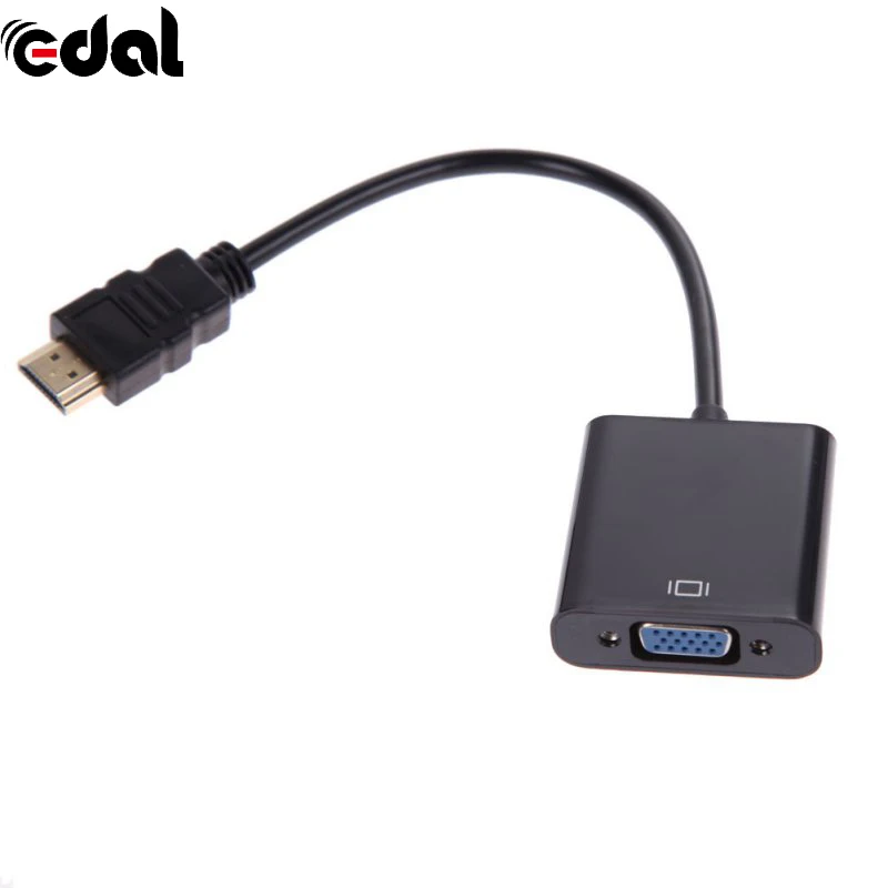 EDAL 1080P Micro HDMI/Mini HDMI/HDMI в VGA конвертер адаптер с аудио-видео кабелем белый черный |