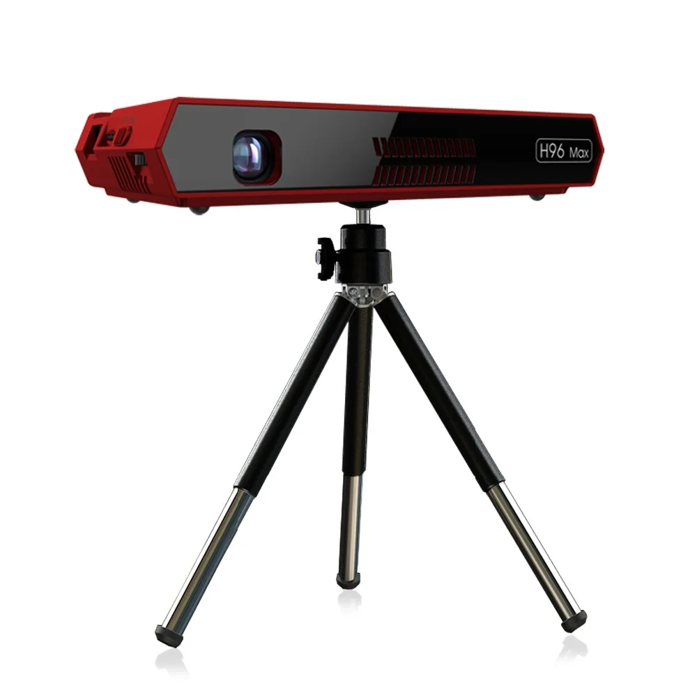 Портативный проектор H96 MAX 2019 дюйма Full HD 4K Wi Fi Android 6 0 S912 2 + 16 ГБ сенсорная кнопка