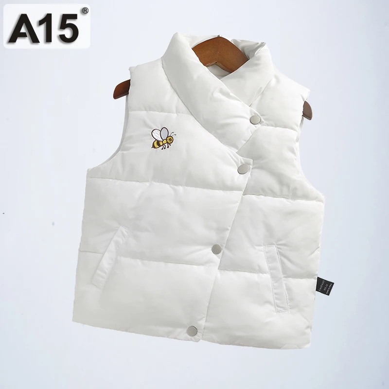 

A15 2018 New Boys Child Winter Vest Children Autumn Kids Outerwear Girl Vest Warm Baby Vest Boys Sleeveless Jacket 4 6 8 10 Year