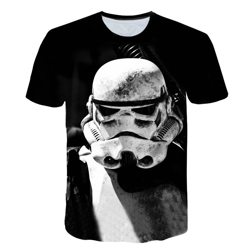 

Men's summer 2019 T-shirt, Star Wars robot darth vader 3d printed men's and women's t-shirts.Asian size s-6xl T-shirt.