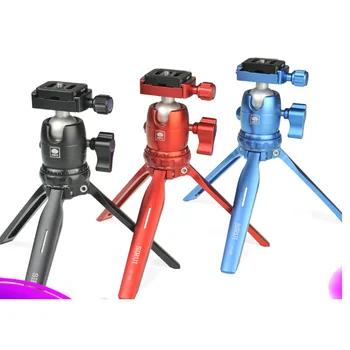 

Roadfisher Sirui 3T-15 SLR Adjustable Stability Mini Portable Tabletop Tripod With B-00 Ball Head Fit SLR Camera Phone Lst