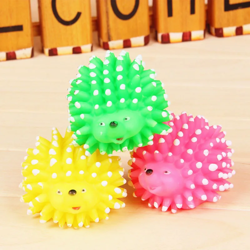 Hedgehog Shape Pet Toys Creative Designs Vinyl Sound Toys Suitable For