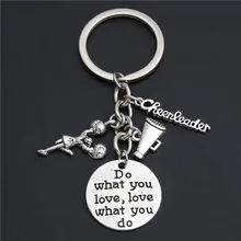 1pc cheerleader chaveiro cheerleader equipe encantos keyring presente adolescente chaveiros & colhedores dropshipping cheer jóias e2034