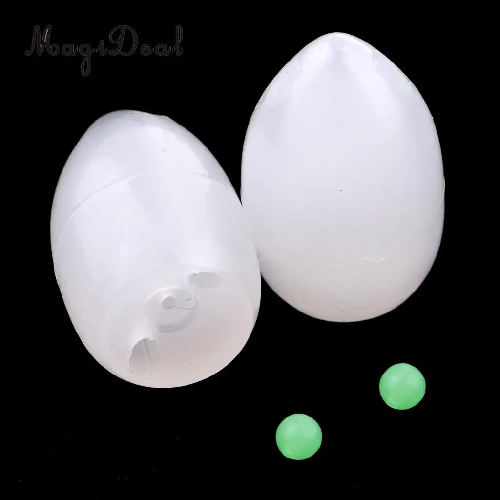 2pcs 3.6g Floating Sbirolino Spirolino Bombarda Trout Pose Float with Swivels, Beads - Orange/Green/White