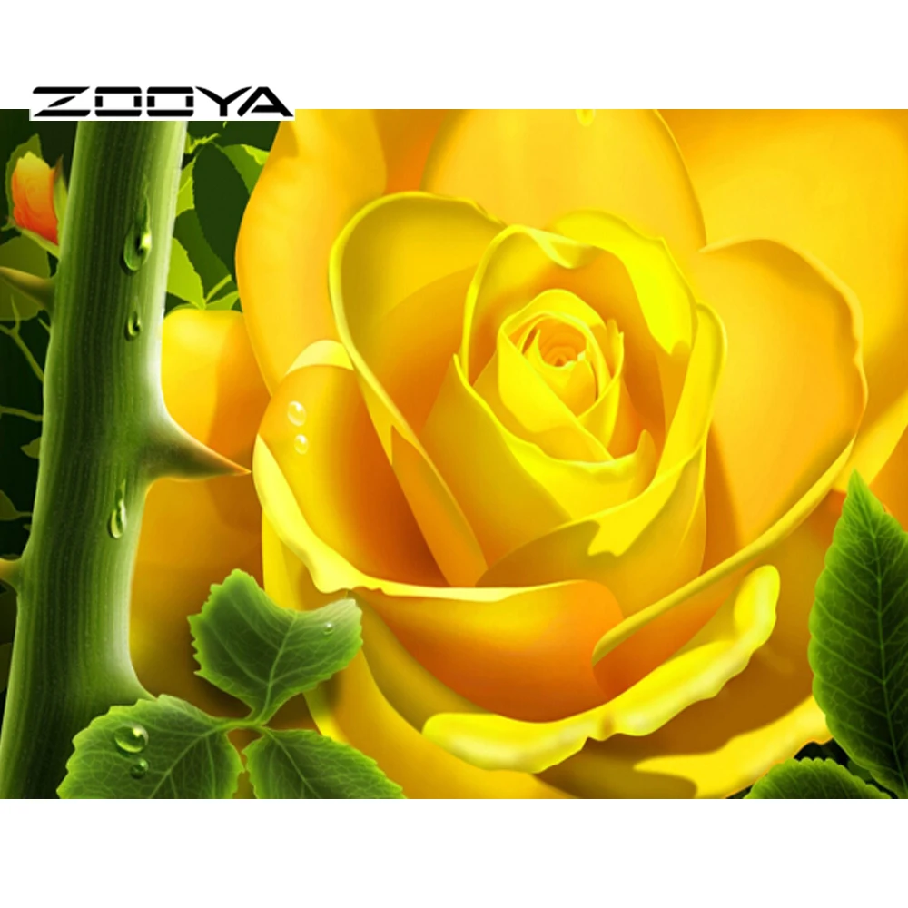ZOOYA diy 5D Алмазная Вышивка Роза алмаз живопись цветок фермы продажи полный квадрат