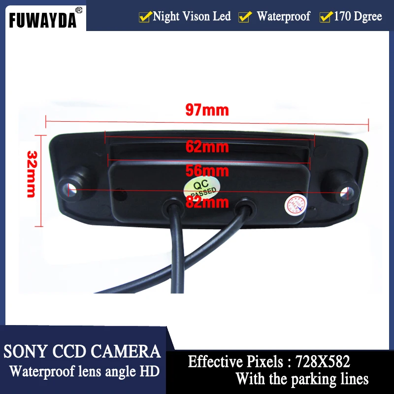 FUWAYDA HD SONY CCD чип заднего вида Обратный парковочная камера для hyundai Tucson Accent Elantra Terracan Sonata Veracruz
