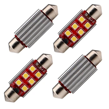 

20pcs canbus bright white 6SMD 39mm 3030 C5W 12v LED Dome festoon/mirror light courtesy lamp CE ROHS white roof reading bulbs