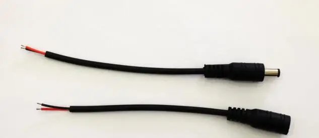 

female-male DC Connector for led strip light 5.5*2.1mm 50pair/lot