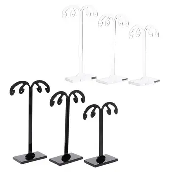 

ANGELADY 3Pcs/set Acrylic Earrings Ear Studs Display Stand Earring Jewelry Showing Storage Props Shelf Organizing Display Rack