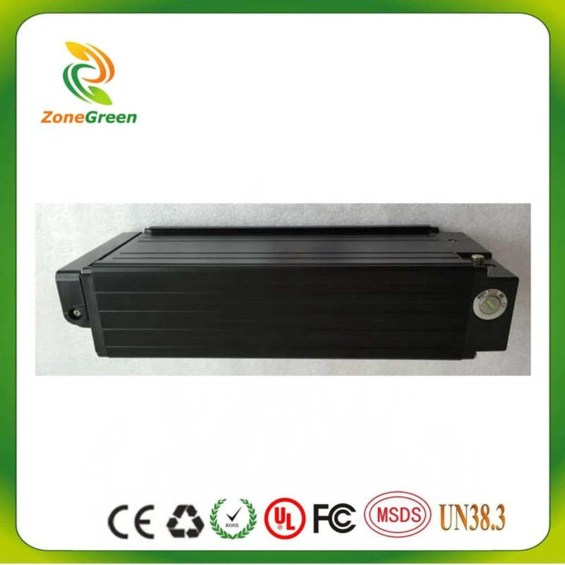 

52V 28AH lithium ion battery 52V electric bike battery 51.8V 28AH rear rack battery for 3500mah cell 50A BMS with 2A Charger