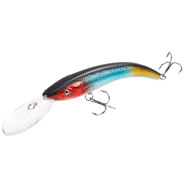 New 1 PCS 15.5cm / 16.3g Wobbler Fishing Lure Big Crank Bait Minnow Bass Trolling Artificial Bait Pike Carp Lures Fishing 01