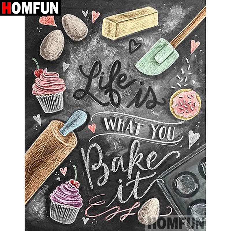 

HOMFUN 5D DIY Diamond Painting Full Square/Round Drill "Pattern letters" 3D Embroidery Cross Stitch gift Home Decor A03879